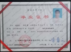 安徽电子信息职业技术学院毕业证样本图片