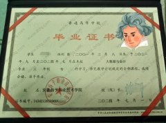 安徽扬子职业技术学院毕业证样本图片