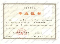 安徽建筑工业学院毕业证样本图片