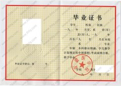 安徽医学院毕业证样本图片