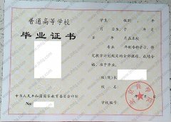 北京商学院毕业证样本图片