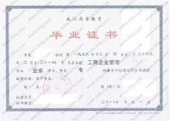 北京市西城经济科学大学毕业证样本图片