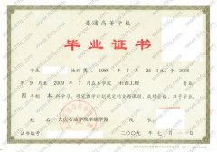 大庆石油学院华瑞学院毕业证样本图片