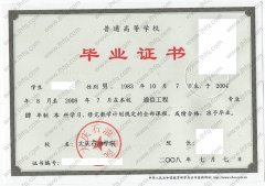 大庆石油学院毕业证样本图片