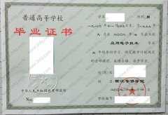 赣江专修学院毕业证样本图片