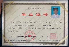 广西金融职业技术学院毕业证样本图片