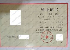 广州业余大学毕业证样本图片