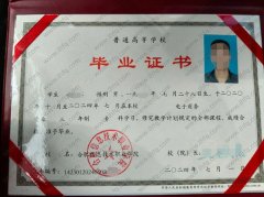 合肥信息技术职业学院毕业证样本图片