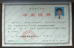 天津铁道职业技术学院毕业证样本图片