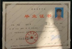 河北艺术职业学院毕业证样本图片