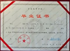 马鞍山学院毕业证样本图片