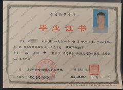 齐齐哈尔理工职业学院毕业证样本图片