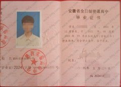 肥西实验高级中学高中毕业证样本图片