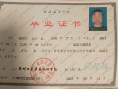 徐州工业职业技术学院毕业证样本图片