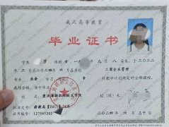 重庆海联职业技术学院毕业证样本图片