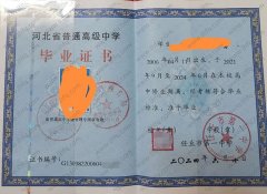 任丘市第一中学高中毕业证样本图片