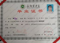 新乡医学院毕业证样本图片