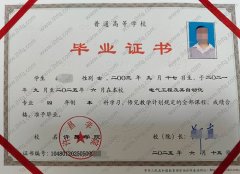 许昌学院毕业证样本图片