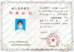 浙江经贸职业技术学院毕业证样本图片