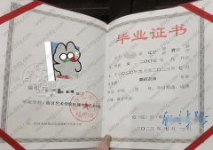 南京艺术学院附属中等艺术学校中专毕业证样本图片