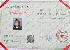 惠民致远实验学校高中毕业证样本