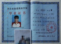 邯郸冀南新区精英学校高中毕业证样本