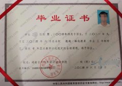 湖南吉利汽车职业技术学院毕业证样本图片