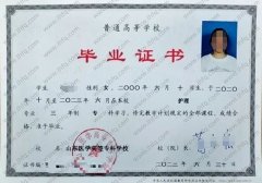 山东医学高等专科学校毕业证样本图片