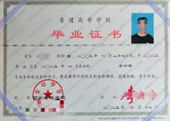 西安培华学院毕业证样本图片