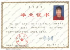 前进大学毕业证样本图片