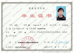 河南理工大学万方科技学院毕业证样本图片