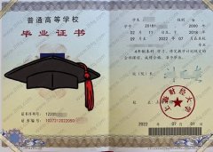 上海财经大学毕业证样本图片