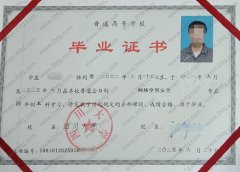 四川大学毕业证样本图片