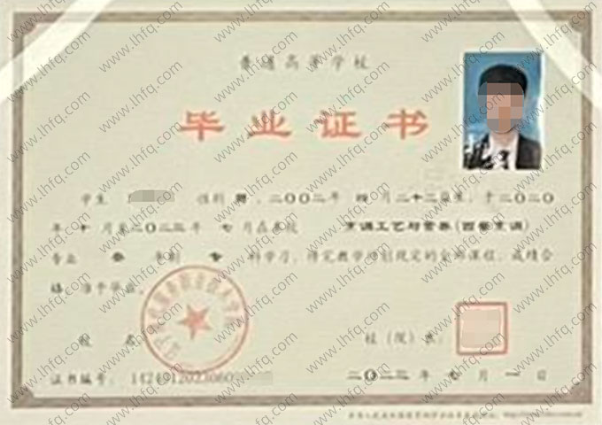 辽宁现代服务职业技术学院毕业证样本图片