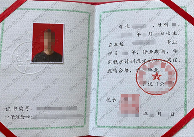 乾安县育才艺术中学中专毕业证样本图片