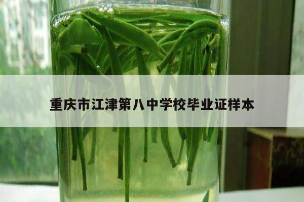重庆市江津第八中学校毕业证样本
