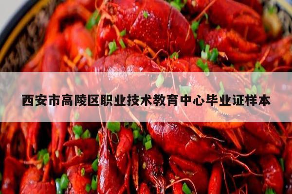 西安市高陵区职业技术教育中心毕业证样本