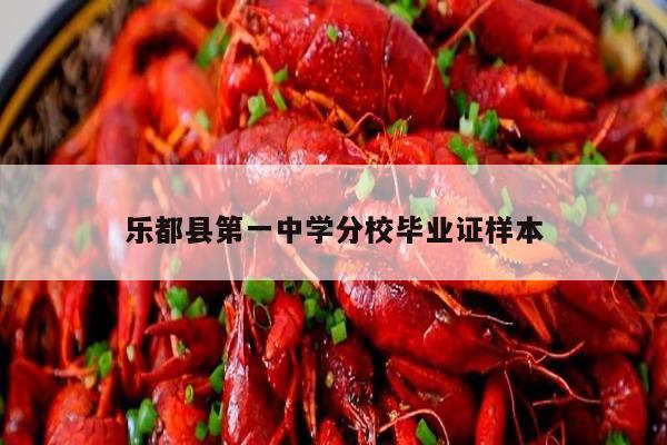 乐都县第一中学分校毕业证样本