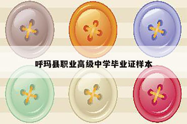 呼玛县职业高级中学毕业证样本